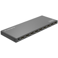 DIGITUS 4K HDMI Splitter, 1x8, 4K 60Hz HDCP 2.2, schwarz