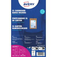 AVERY Namensschilder-Tasche XL, aus Karton, 105 x 148 mm