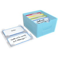 Oxford Lernkartei "Flashbox", pastellblau, unbestückt