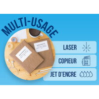 agipa Universal-Etiketten, 99,1 x 42,3 mm, weiß