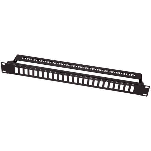 LogiLink 19" LWL Patch Panel für 24x SC-Duplex LC-Quad