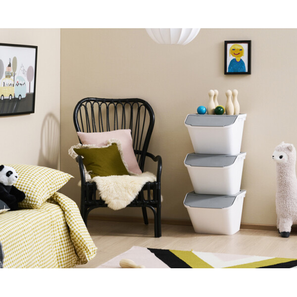 smartstore Aufbewahrungs- Recyclingbehälter Stack-it M, 37 L