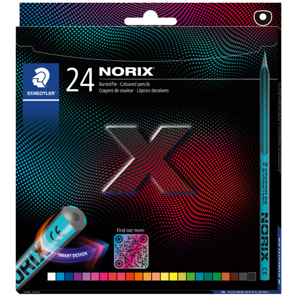 STAEDTLER Buntstift NORIX, 24er Kartonetui