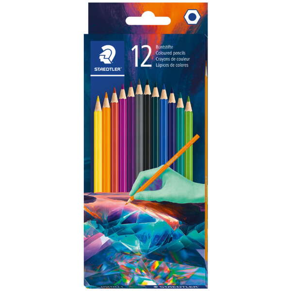 STAEDTLER Hexagonal-Buntstift Edition 2, 12er Kartonetui