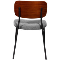 PAPERFLOW Besucherstuhl LISA, 2er Set, grau