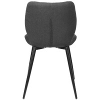 PAPERFLOW Besucherstuhl LINE, 2er Set, anthrazit