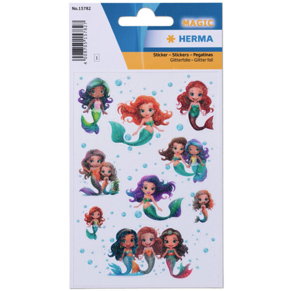 HERMA Sticker MAGIC Feen, Folie beglimmert