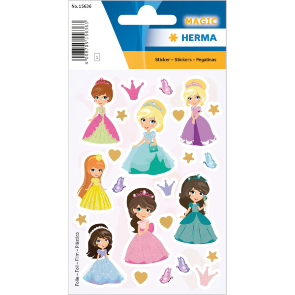 HERMA Sticker MAGIC Feen, Folie beglimmert