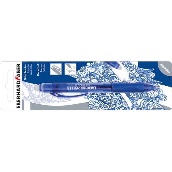 EBERHARD FABER Gelschreiber Click it! Erase it!, blau