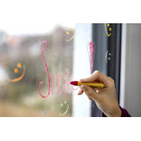 EBERHARD FABER Fenster-Wachsmalkreide, 12er Kartonbox