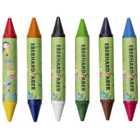 EBERHARD FABER Doppel-Wachsmalkreide Duo COLORI, 6er Etui