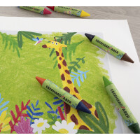 EBERHARD FABER Doppel-Wachsmalkreide Duo COLORI, 6er Etui