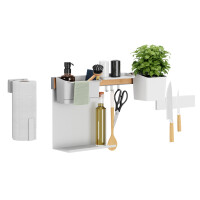 tesa KITCHEN Combi-Set XL, 9-teilig, weiß
