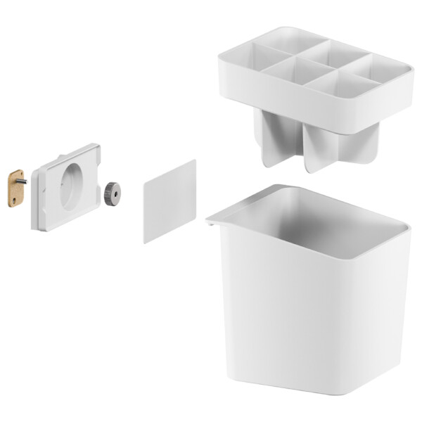 tesa KITCHEN Utensilienhalter, wei&szlig;