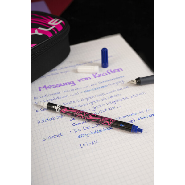 EBERHARD FABER Tintenlöscher, neonpink schwarz, 2er Blister