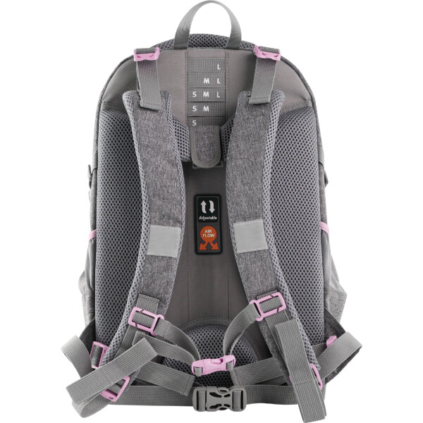 EBERHARD FABER Schulrucksack X-Style, grau schwarz