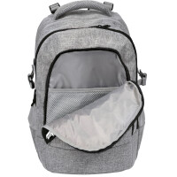EBERHARD FABER Schulrucksack X-Style, grau schwarz