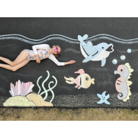 EBERHARD FABER Straßenmalkreide, 6er Kartonetui