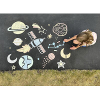 EBERHARD FABER Straßenmalkreide, 6er Kartonetui