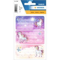 HERMA Buchetiketten VARIO Happy Unicorns, Papier