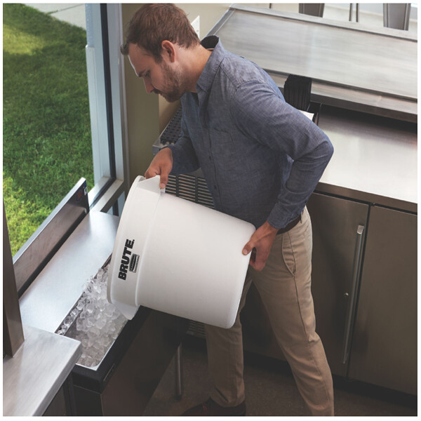 Rubbermaid Deckel BRUTE mit Griff, grau