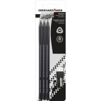 EBERHARD FABER Bleistift-Set WINNER, HB, schwarz, 7-teilig