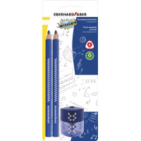 EBERHARD FABER Bleistift-Set TRI WINNER, 2B, blau, 3-teilig
