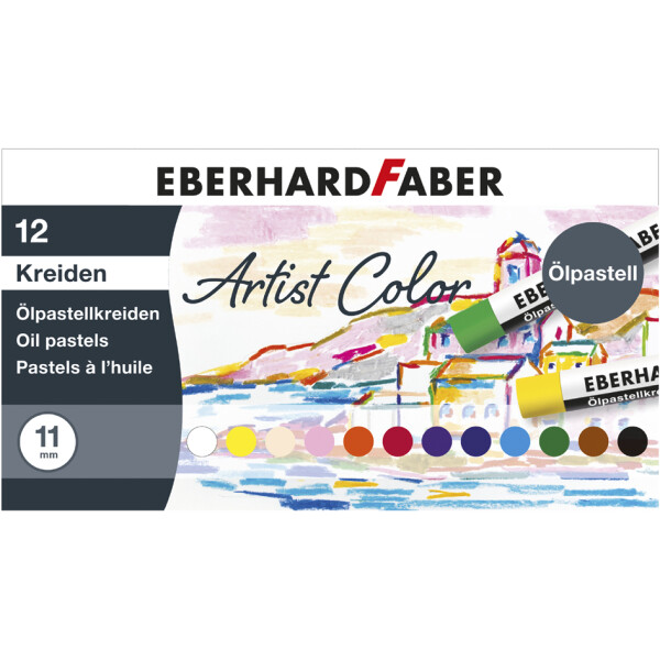 EBERHARD FABER &Ouml;lpastellkreide Artist Color, 12er Kartonetui
