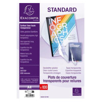 EXACOMPTA Einbanddeckel STANDARD, PVC, DIN A4, transparent