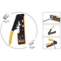 DIGITUS Multimodulares Crimpwerkzeug, Pass through