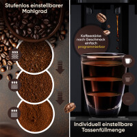 PROFI COOK Kaffeevollautomat PC-KAV 1281, schwarz