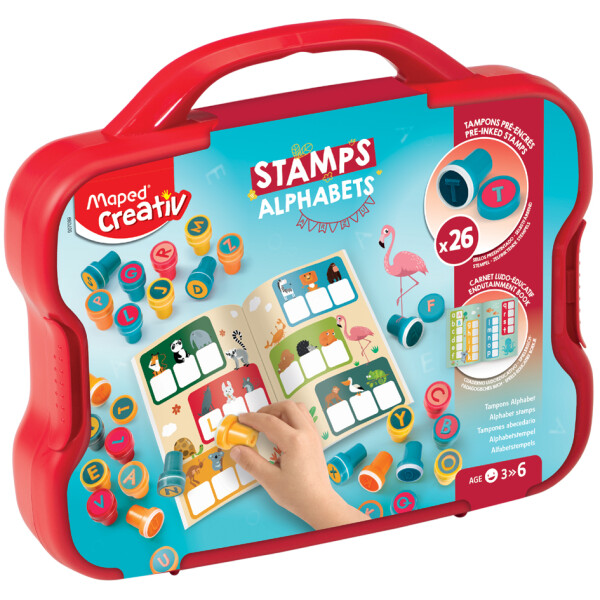 Maped Creativ Motivstempel-Set "ALPHABET", im Koffer