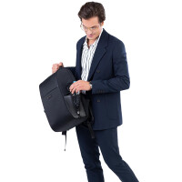 BESTLIFE Travelsafe Notebook-Rucksack CALPE 2.0, schwarz