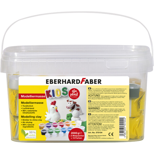 EBERHARD FABER Modelliermasse EFA Plast KIDS + Schulmalfarbe