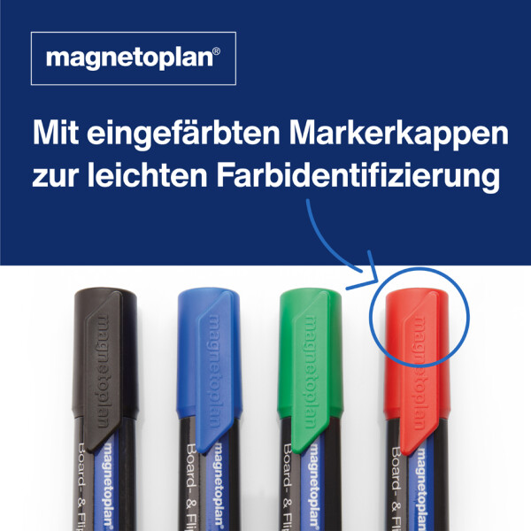 magnetoplan Board- und Flipchartmarker PRO+, blau