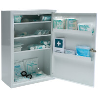 LEINA Verbandschrank Medisan B, ohne Inhalt, perlweiß