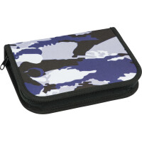 EBERHARD FABER Schüleretui Camouflage, grau, 32-teilig