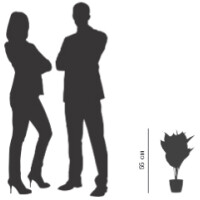 PAPERFLOW Kunstpflanze "Einblatt", Höhe:...