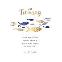 CACTUS Firmungskarte "Fische"