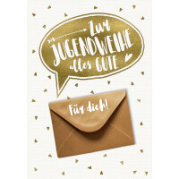 CACTUS Geldscheinkarte Jugendweihe "Gold"