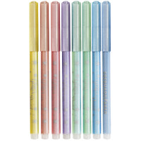 EBERHARD FABER Glitter-Fasermaler Pastell, 8er Kartonetui