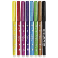 EBERHARD FABER Glitter-Fasermaler, 8er Kartonetui