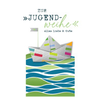 CACTUS Jugendweihekarte "Schiff"