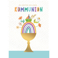 CACTUS Kommunionskarte "Engel" mit Anhänger