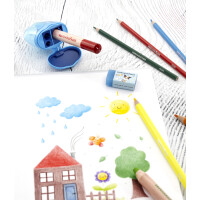 EBERHARD FABER Dreifach-Spitzdose COLORI, blau