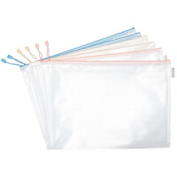 djois Reißverschlusstasche ZIPPER Pastell, DIN A3, PVC