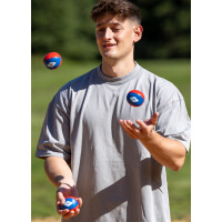 SCHILDKRÖT Jonglierbälle, 3er Set, rot blau