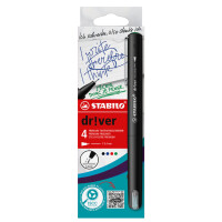 STABILO Fineliner dr!ver, fein, 4er Kartonetui