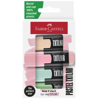 FABER-CASTELL Mini-Textmarker TXTLNR, 4er Kartonetui