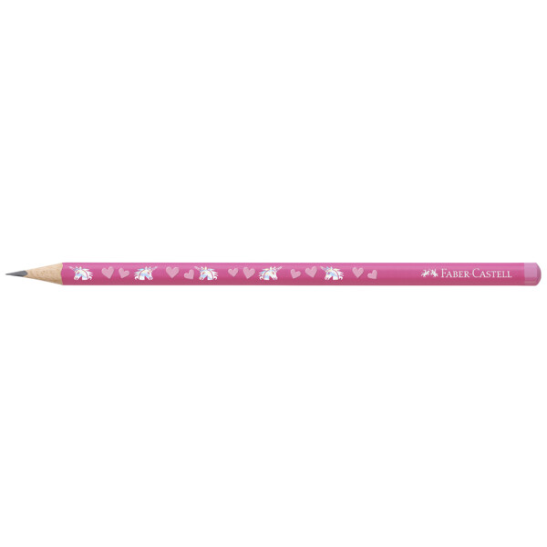 FABER-CASTELL Bleistift Einhorn, Härtegrad: HB, pink